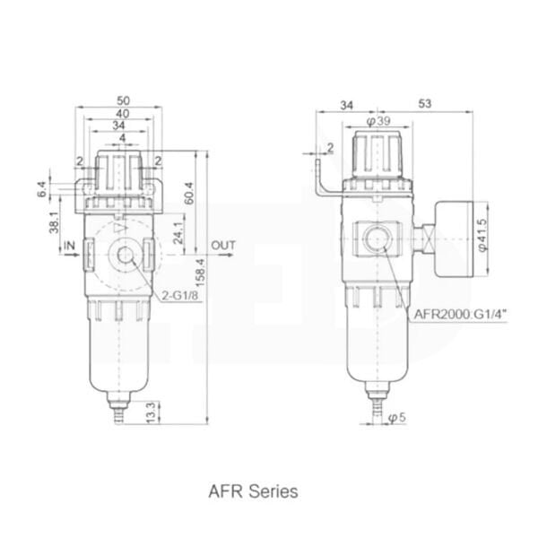 Filtreli Regülatör Yuvarlak Tip FR Serisi