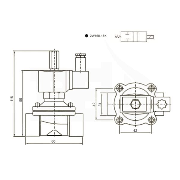 2W160-15K Genel Maksat Valf N.A