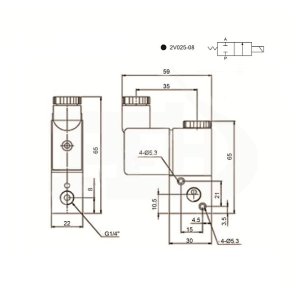2P025 Metal Gövde GENEL MAKSAT VALF N.K