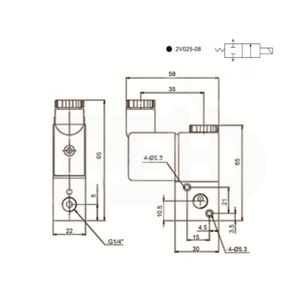2P025 Metal Gövde GENEL MAKSAT VALF N.K