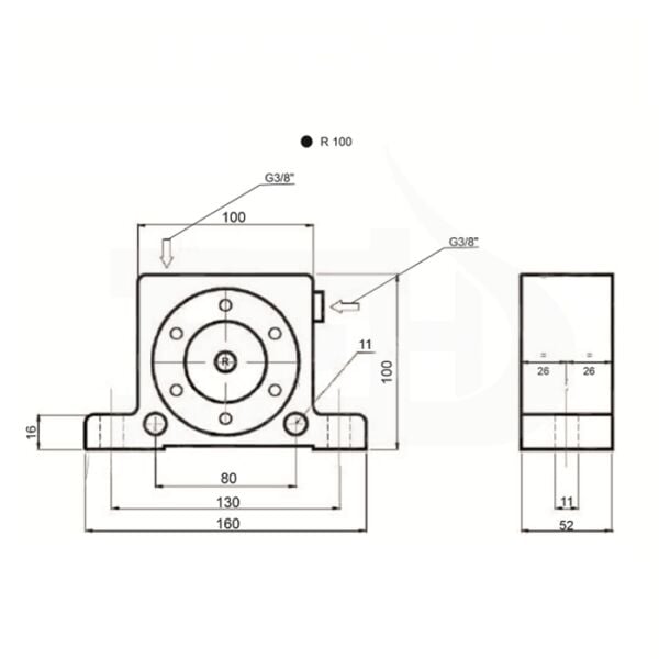 R Serisi Makaralı Pnömatik Vibratör